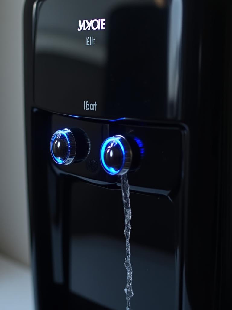 Plumbed-in water cooler system